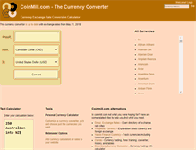 Tablet Screenshot of coinmill.com