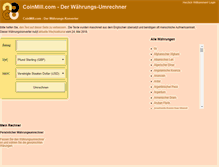 Tablet Screenshot of de.coinmill.com